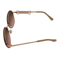 thumbnail image 5 of Isaac Mizrahi Womens Rose Gold Round Rimless Sunglass IM31265 RG, 5 of 6