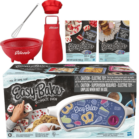 Easy-Bake Ultimate Oven with 2-Pack Refill Cakes, Apron and Accessories Bundle