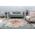 thumbnail image 4 of Harper HY50P Vivid Beauty Abstract Vintage Blue Area Rug, 5'3" x 7'0", 4 of 5