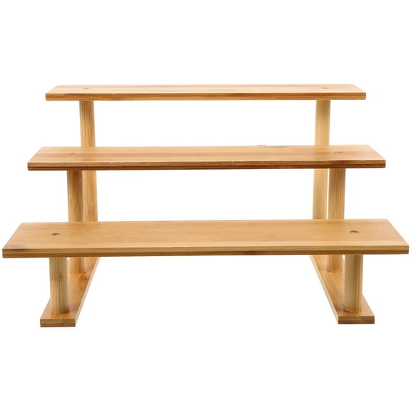 Masteelf Khaki Wood Plant Stand for Indoor and Outdoor Use, Flowerpot Rack Gardening Pot Holder, 17.7x11.8x31.5 Inches