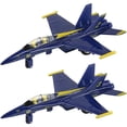 thumbnail image 1 of Avión de combate fundido a presión Jet ArtCreativity F-18 Blue Angel con retroceso, 1 of 7