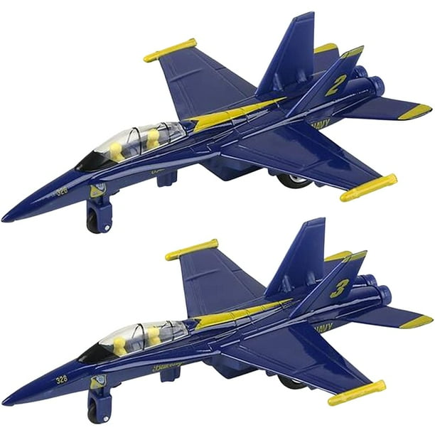 Avión de combate fundido a presión Jet ArtCreativity F-18 Blue Angel con retroceso