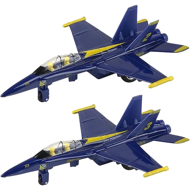 Avión de combate fundido a presión Jet ArtCreativity F-18 Blue Angel con retroceso