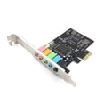 thumbnail image 3 of Tarjeta de sonido interna 5.1 para Windows 10 con soporte de perfil bajo, PCI-E estéreo 3D, chip CMI8738, tarjeta de sonido PCI de 32/64 bits, 3 of 6