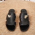 thumbnail image 5 of Norvail Womens Western Water Diamond One Piece Chunky Heel Sandals, Wide Foot Sandals for Women Dressy, Coarse Casual Summer Shoes for Beach Vacation Party, 5 of 5