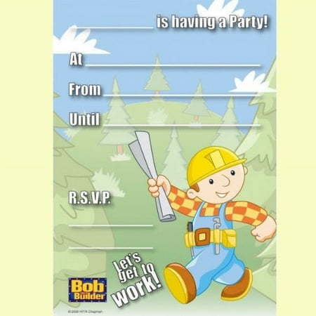 Bob the Builder Invitations w/ Env. (20ct)
