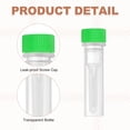 thumbnail image 3 of Uxcell 100 Pcs Plastic Vials, 0.5ml Cryogenic Vials Small Sample Test Tubes Centrifuge Tubes Frozen Container Storage Box with Screw Cap for Low Temperature Storage Laboratory, Green, 3 of 6