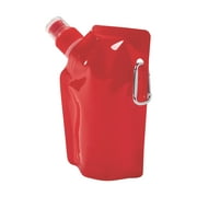 Red Collapsible Drink Flask 12Pc - Party Supplies - 12 Pieces