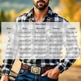 thumbnail image 3 of SGFCWSX Men's Flannel Shirt Plaid Long Sleeve Button Down Western Casual with Chest Pocket Shirts Blue Size 5XL, 3 of 6