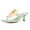 Pale Turquoise, variant on FSJ Women Chic Square Open Toe Flip Flops Slip On Gold Detail Kitten Low Heel Thong Sandals Casual Summer Beach Party Shoes Size 7.5 Champagne