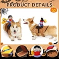thumbnail image 2 of Disfraz de perro T2Y T2Y Cowboy Rider, pequeño, ajustable, 2 of 6