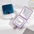 thumbnail image 2 of Velvet Ring Box Ring Case Proposal Jewellery Box Engagement Ring Box Double Open Bracelet Gift Boxes for Ring Display Wedding, 2 of 5