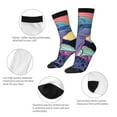 thumbnail image 3 of Pofeuu Hip-Hop DJ Dolphin Print Crew Socks, Adult Running Hiking Socks for Youth and Adult, 3 of 6