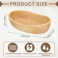thumbnail image 2 of Bandeja de Servir de Bambú Uxcell, 6.7 x 3.7 Pulgadas, Bandejas de Madera en Forma de Barco, Platos de Servicio Portátiles para Comida, Frutas, Snacks, Pan, Vanity, Bodas, Picnics, Khaki, 2 of 7