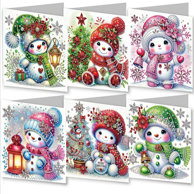 Christmas DIY Greeting Cards Set for Creating Memorable Holiday Moments with Diverse Festive Designs and Easy Instructions