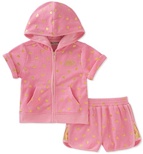 juicy couture shorts and hoodie
