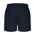 thumbnail image 2 of WREESH Men's Running Lightweight Athletic Shorts Bodybuilding Training Shorts Outdoor Gym Workout Shorts Casual Elastic Waist Drawstring Shorts Navy, 2 of 6