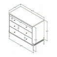 thumbnail image 2 of Manhattan Comfort Jasper Tall Dresser and Classic Dresser Set of 2 in Gray, 2 of 16