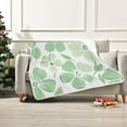 thumbnail image 7 of Yayeee Throw Blanket for Couch Soft Warm 50" x 60" Sofa Chair Bed Decoration, Green Floral, 7 of 7