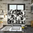 thumbnail image 7 of GZHJMY 36 Inch Length Kitchen Curtains Cow Pattern 2 Panels Half Window Sheer Curtains Rod Pocket Farmhouse Short Drapes for Bathroom Cafe Basement Home Decor, 7 of 7