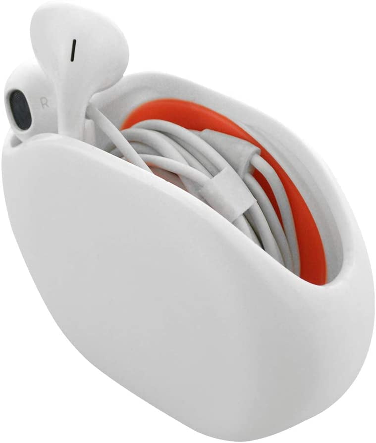 5Pcs headphone earphone earbud cable cord wrap winder organizer holder XS 