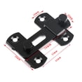 thumbnail image 3 of 1 pcs Stainless Steel Door Lock, Small Door Latch Lock Flip Lock Safety Door Bolt Lock, Door Frame Latch, Black, 3 of 8