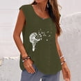thumbnail image 2 of Mujer Verano Casual Sin mangas Botón Chaleco Cuello redondo Blusa suelta Active Top Mujer Fridja  gh2237, 2 of 4
