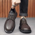 thumbnail image 2 of Casual Leather Shoes For Men Soft Sole Shoes Driving Shoes, 2 of 9
