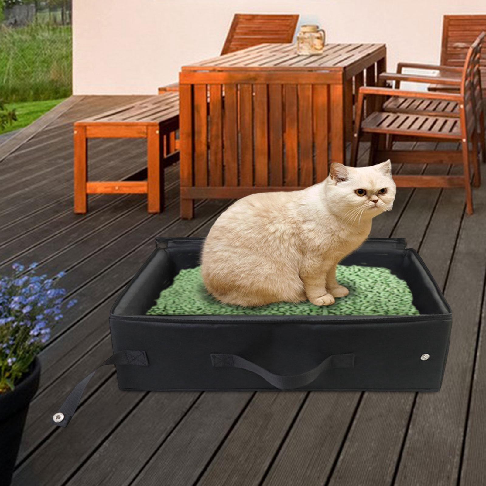 Fzaqwen Cat Litter Box, Litter Box, Litter Box, Litter Box for Short Trips, Cat Training