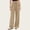 Camel, variant on Women Linen Pants Wide Leg Pants Summer Casual Drawstring Elastic Waist Beach Travel Palazzo Trousers with Pockets Camel XL
