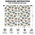 thumbnail image 2 of Blackout Kids Curtains,White Cartoon Cretaceous Dinosaurs Pattern Childrens Insulated Curtains Set Of 2,Bedroom Essentials,Toddler Room Decor 52"x84", 2 of 5