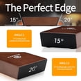 thumbnail image 4 of Rolling Knife Sharpener Kit, Knife Sharpening Kit, Kitchen Knives Sharpener Roller with Diamond and Ceramic for Steel of Chef Blade, Knives Sharpening Tool with 15 & 20 Degree Magnetic Angle, Walnut, 4 of 7