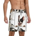 thumbnail image 2 of Pofeuu Pedigree dogs collage Print Men's Soft Woven Elastic Waistband Sleep Pajama Short-Large, 2 of 6