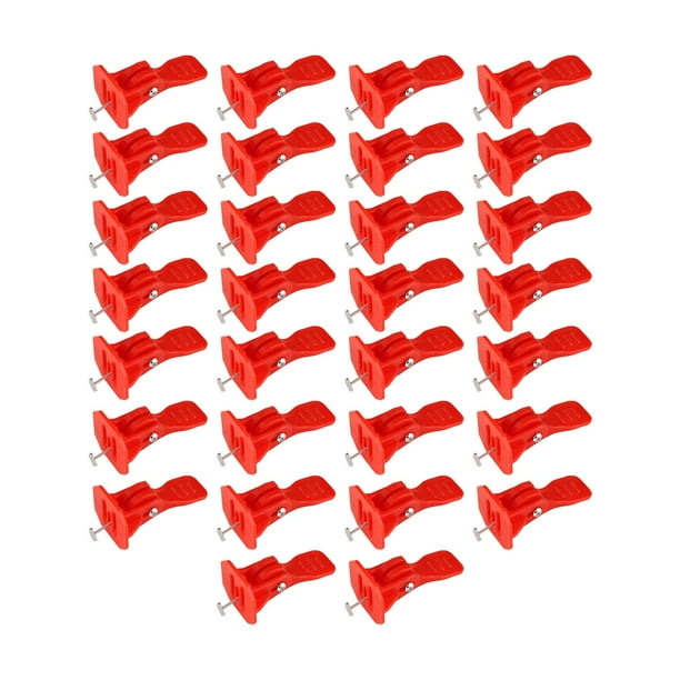 Ajustador de nivel de azulejos, regulador de azulejos de pared, herramienta de construcción para nivelar pisos. 30 piezas