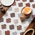 thumbnail image 3 of Moroccan Geometric Table Runner 72 Inches, Vintage Boho Rhombic Pattern Red Gray Bed Runner Dresser Scarves Tabletop for Indoor Outdoor Parties/Ceremony/Banquet, 13" x 72", 3 of 8