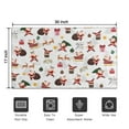 thumbnail image 5 of White Christmas Santa Pattern Door Rugs,Washable Non Slip Door Mats Indoor,Decorative Door Mats,Entry Mat Indoor for Entrance,Bedroom,Kitchen,Bathroom,17"x30", 5 of 6