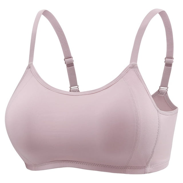 Gubotare Sports Bras for Women High Support Adjustable Sports Bras for Women High Support Padded Racerback Sport for Large Bust Workout Running Gym (Light Purple,40)