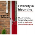 thumbnail image 2 of 6 Inch NACH Floating Mount Shadow House Address Number For Outside or Inside, Metal Modern House Numbers For Mailbox, Front Door, Maximum Rust Protection, Black Aluminum, Number 2, HH-SDW6-BLK-2, 2 of 5