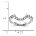 thumbnail image 7 of 14K White Gold Ring Band Wedding Diamond Round, 7 of 7
