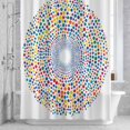 thumbnail image 2 of Colorful Polka Dots Shower Curtain for Bathroom, Art Waterproof Cloth Fabric Bathroom Accessories Set with 12 Rust Proof Plastic Hooks, 54"x78", 2 of 9