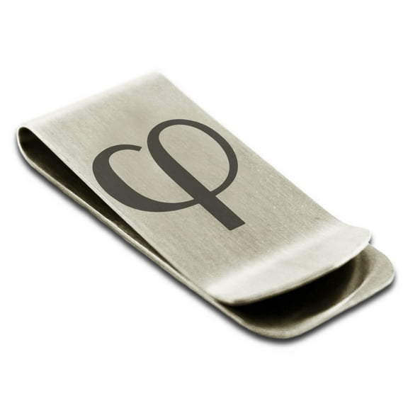 Stainless Steel Golden Ratio Mathematical Engraved Money Clip Credit Card Holder