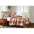 thumbnail image 2 of Suzy  3pc Reversible  Quilt Set Rust - Queen Size, 2 of 3