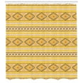 thumbnail image 3 of Ambesonne Yellow and White Shower Curtain, Tribal Timeless, 69"Wx75"L, Yellow Blush Brown, 3 of 3