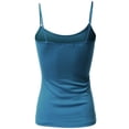 thumbnail image 2 of FashionOutfit Women's Basic Solid Camisole Tank Tops with Adjustable Straps, 2 of 3