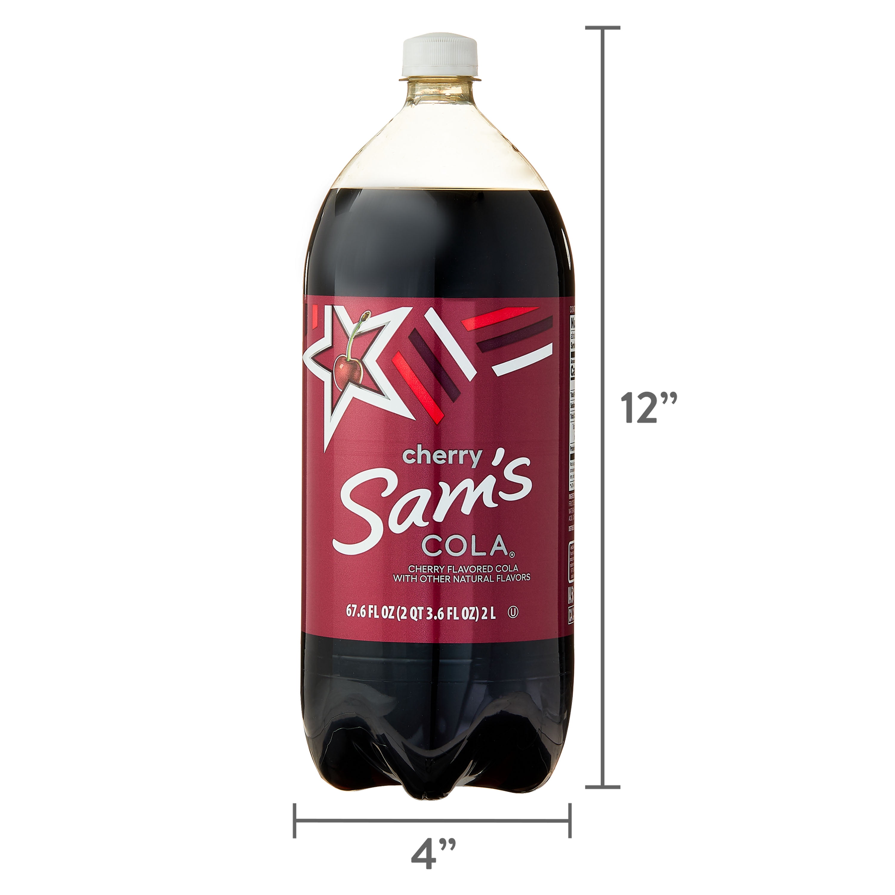 Sam's Cola Cherry Soda, 2 Liter Bottle