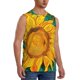 thumbnail image 2 of Balery Vibrant Sunflower Painting Camisetas sin mangas para hombre, absorbe la humedad y protege contra el mal olor.-3X-Large, 2 of 7