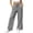 Gray, variant on QSAWXQZ Women's Wide Leg Sweatpants Elastic Waist Side Slit Pockets Loose Lightweight Lounge Pants M
