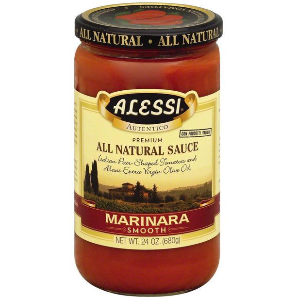 Alessi Smooth Marinara Sauce 24 Oz Pack Of 6 Walmart Com