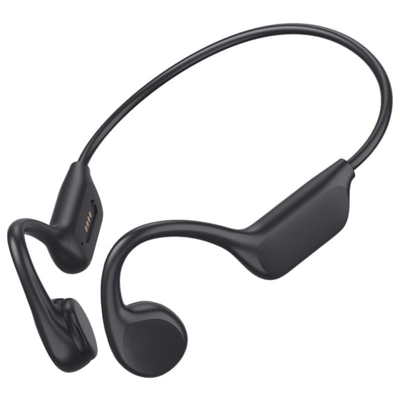 IPX8 Waterproof Bone Conduction Headphones Bluetooth 32GB MP3 Swim Sports Wireless Earphone with Mic HiFi Bass Music Stereo (Black)