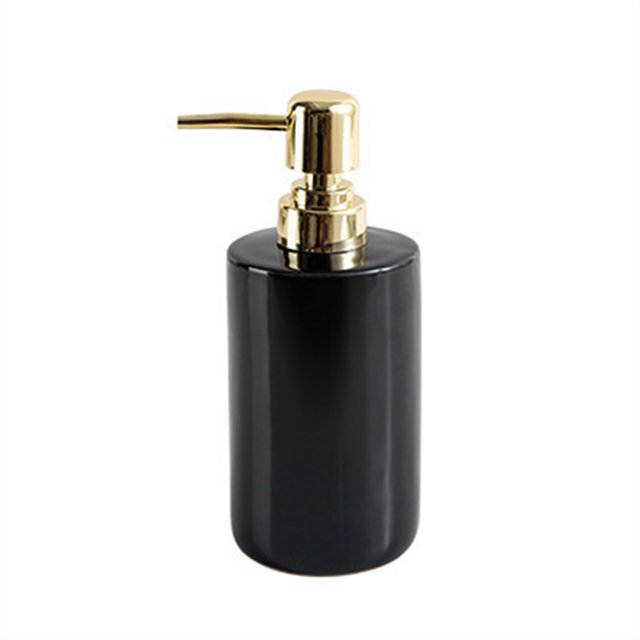 Dispensador de jabón de cerámica suave for baño, bomba dispensadora de jabón líquido for platos de 12,2 oz for fregadero de cocina, encimera y baño